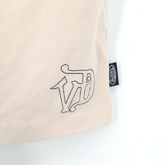 Von Dutch Tank Top Women Size Small UO Exclusive Ecru Ringer Cami - Picture 3 of 11